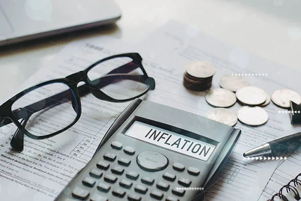 Government Launch Mortgage Charter 2 Inflation word on calculator with interest rate hike consideration form Global Economics and Inflation Control US dollar inflation and the income crisis